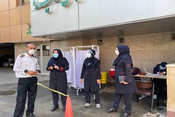 راه اندازی پایگاه واکسیناسیون کووید-19 در بیمارستان توانبخشی رفیده